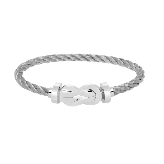 [Topon]CHANCE LARGE 8 FIGURE BUCKLE NO DIAMOND BRACELET SILVER