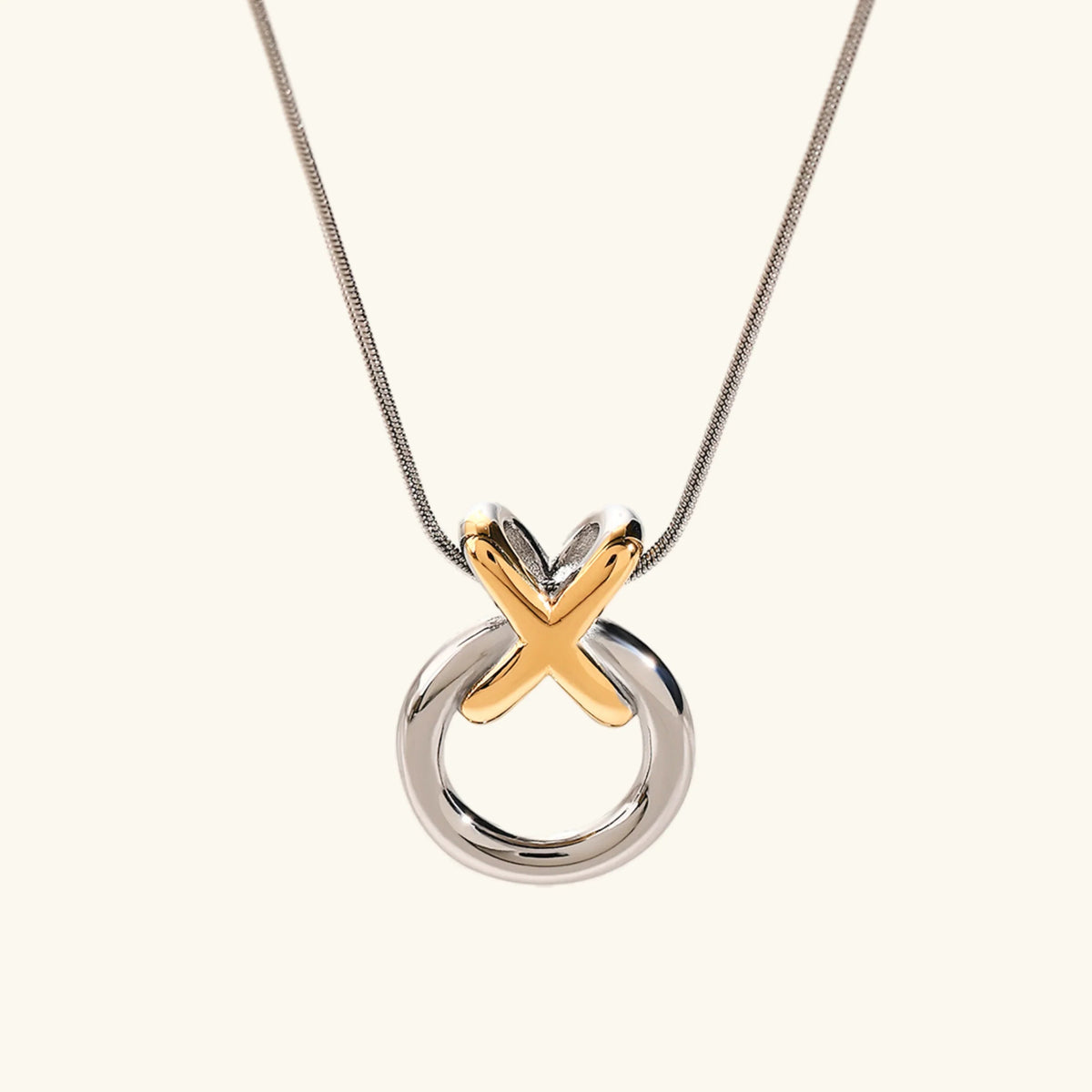 [Topon]Mirabelle Ring Knot Necklace