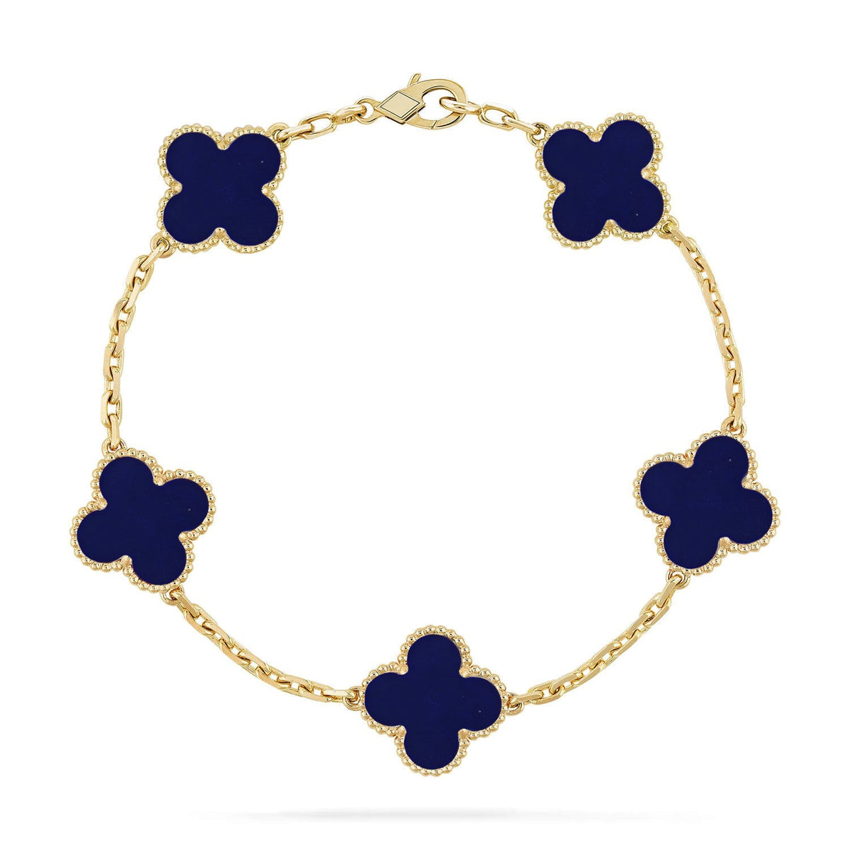 [Topon]CLOVER 5 MOTIF LAPIS LAZULI BRACELET COLLECTION