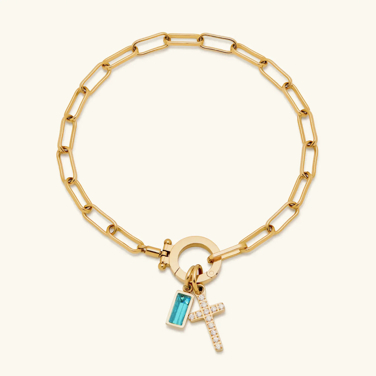 [Topon]Annabella Birthstone Cross Bracelet