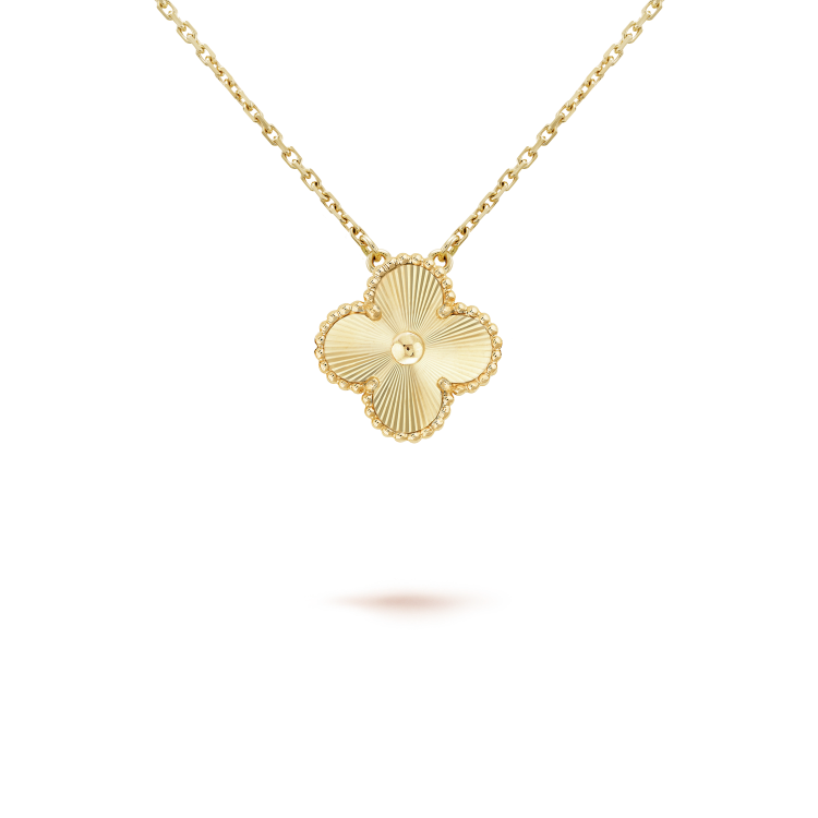 [Topon]CLOVER 15MM LASER NECKLACE