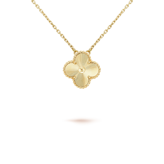 [Topon]CLOVER 15MM LASER NECKLACE