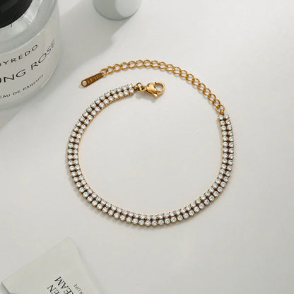 [Topon]Florabelle Double Tennis Bracelet