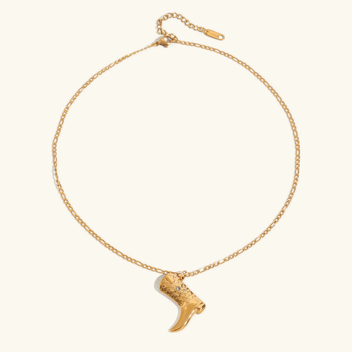 [Topon]Makayla Gold Boot Pendant