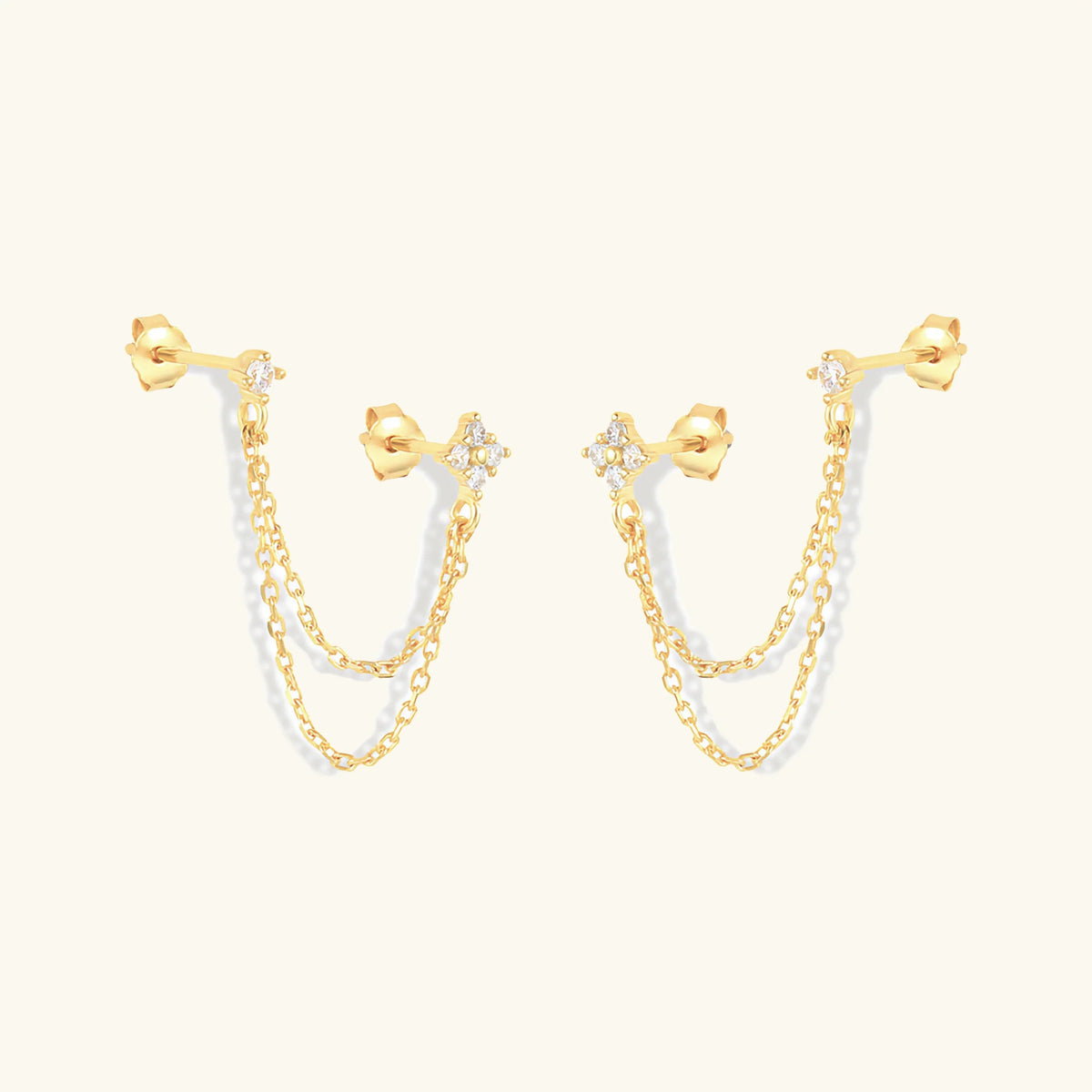 [Topon]Kendall Diamond Chain Stud