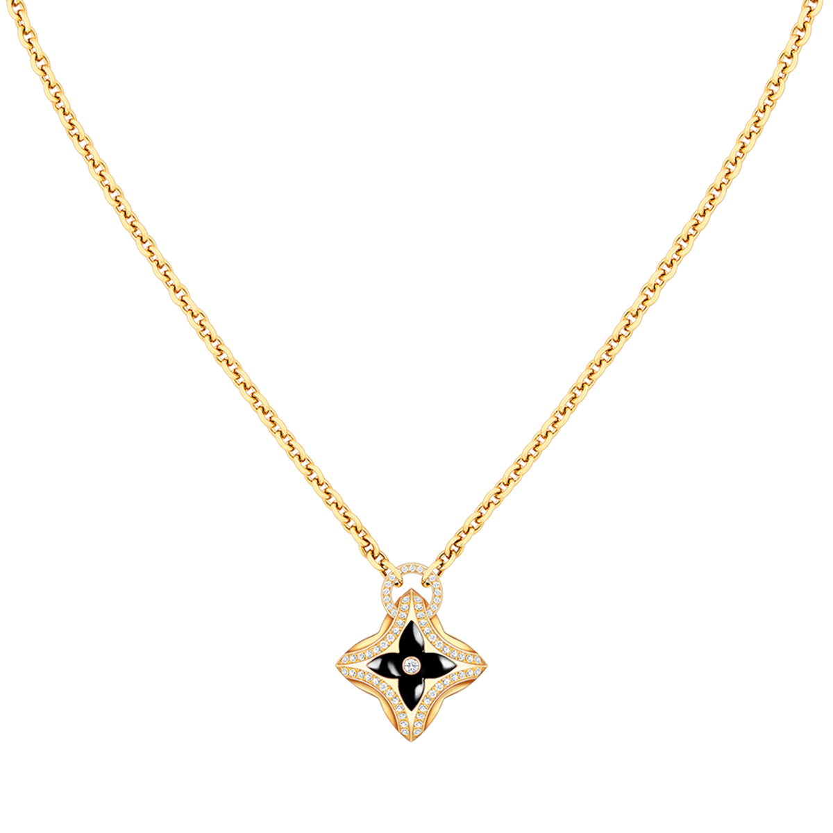 [Topon]STAR PEDANT PINK GOLD DIAMOND NECKLACE